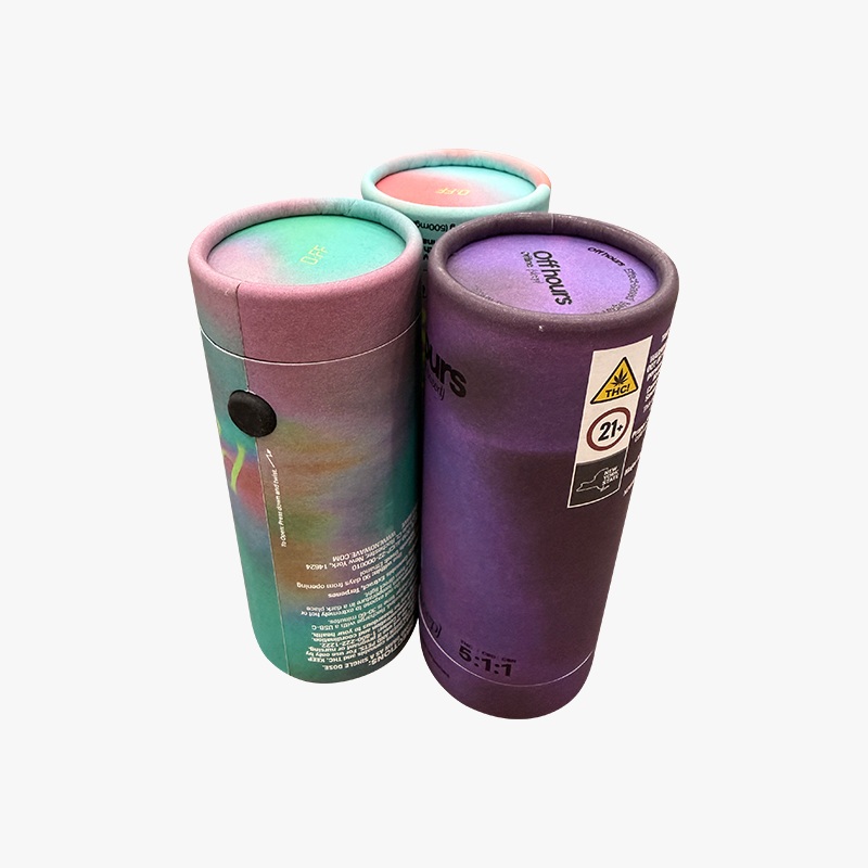 custom paper tube packaging for bottles