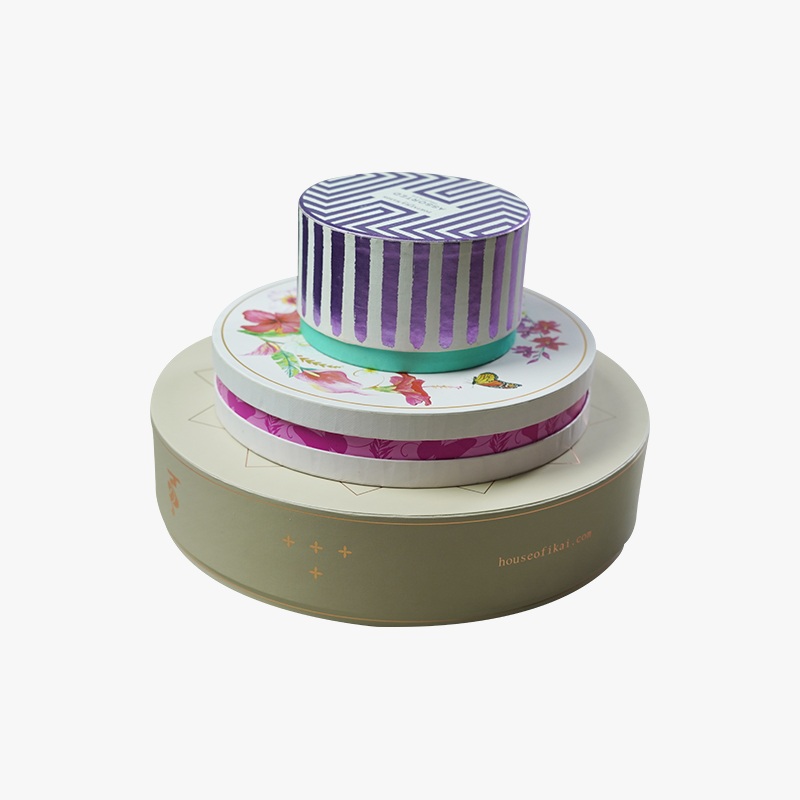 flat edge round gift boxes 3