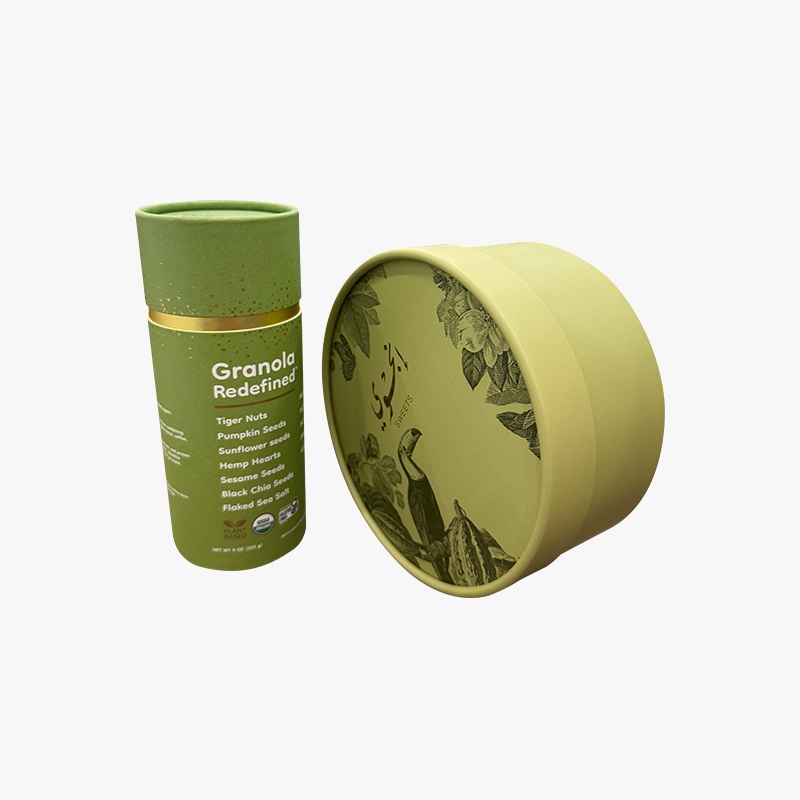 paper tube packaging for granola and seed mixes 1