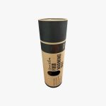 paper tube packaging with die cut slot