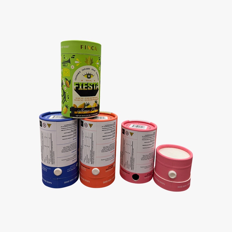 rigid paper tube packaging for small bottles