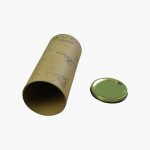 round paper tea canisters with metal lids 2